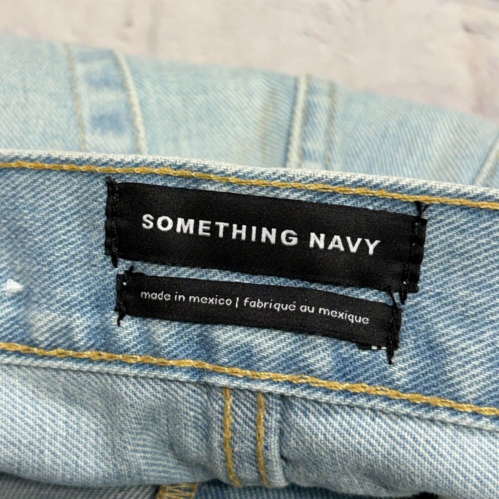 NWT Something Navy Women High Waist Straight Jeans Size 04/27 Blue Denim C134 20 - Picture 12 of 16